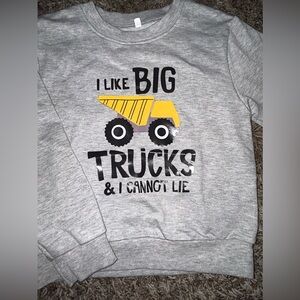 Construction Sweatshirt. Toddler Boys size 4.